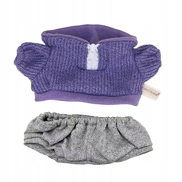 Bekleidungsset für Puppen, 38 cm, weicher violetter Strickpullover