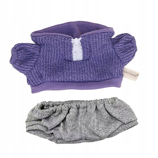 Bekleidungsset für Puppen, 38 cm, weicher violetter Strickpullover