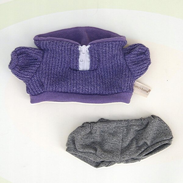 Bekleidungsset für Puppen, 38 cm, weicher violetter Strickpullover