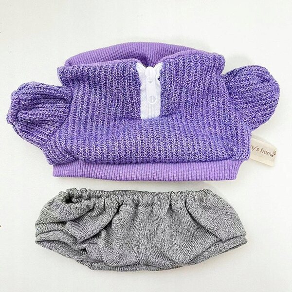 Bekleidungsset für Puppen, 38 cm, weicher violetter Strickpullover