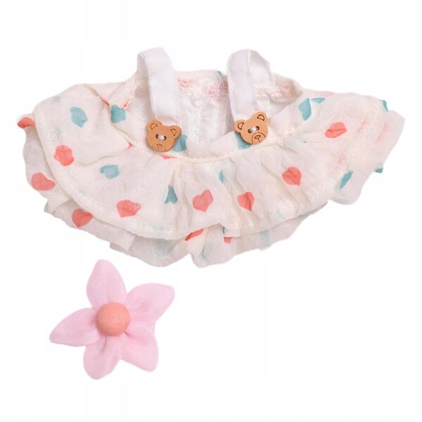 Mini abiti per bambole con accessori capelli bianchi per bambole 15 cm
