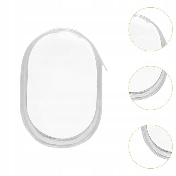 Organizer trasparente antipioggia e antipolvere per bambole 15-18 cm, bianco