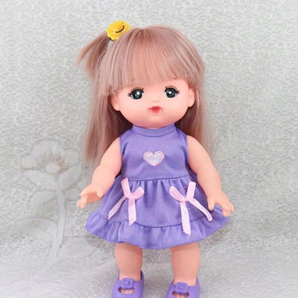 Set Abito e Copricapo rosa per Bambole 25 cm - Accessori Moda Mellchan Dolls