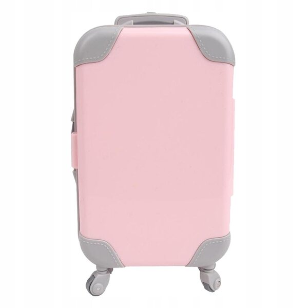 Set 2 Mini Valigie per Bambole 18 Pollici Accessori Viaggio Bambina