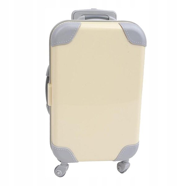 Set 2 Mini Valigie per Bambole 18 Pollici Accessori Viaggio Bambina
