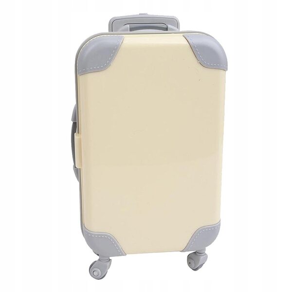 Set 2 Mini Valigie per Bambole 18 Pollici Accessori Viaggio Bambina