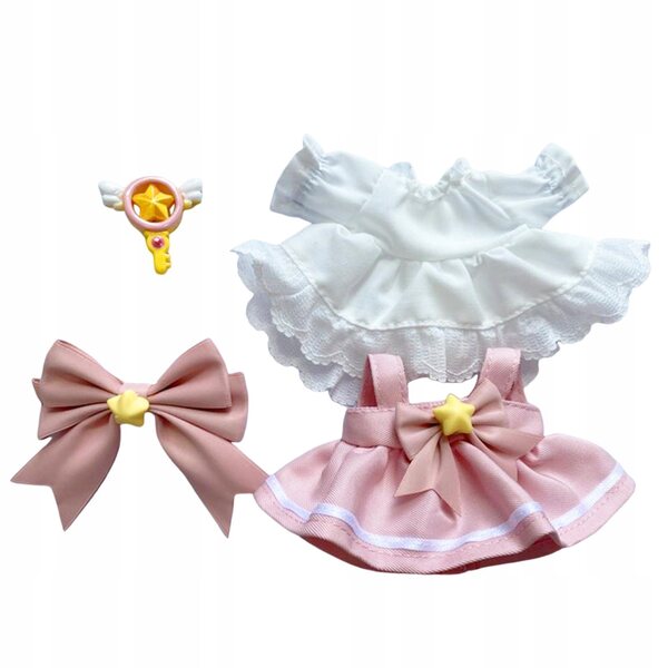 Set 4 vestiti per bambole 17 cm | Abiti colorati e facili da indossare