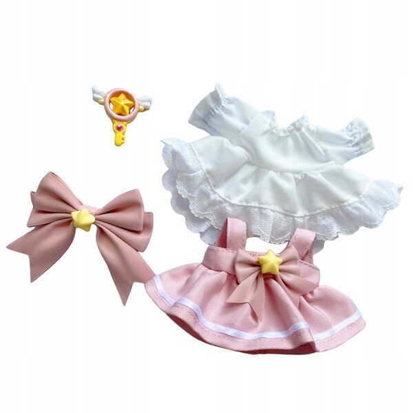 Set 4 vestiti per bambole 17 cm | Abiti colorati e facili da indossare