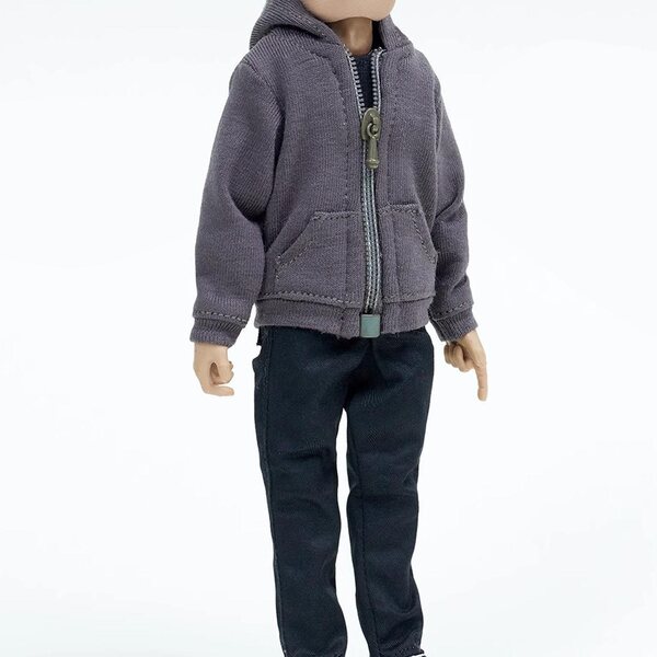 1:12 Miniatur-Kleidungsset Mann Bluza Spodnie Shirt für 6-Zoll-Figuren