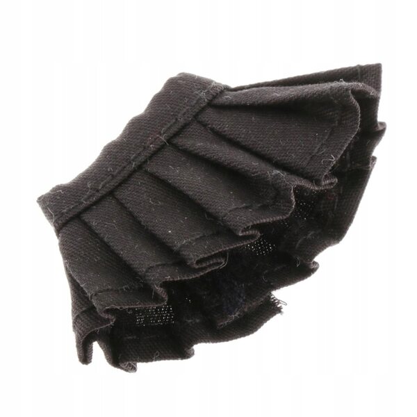 Schwarzer Falten-Minirock, Modeaccessoire für OB11 1/12 Puppe