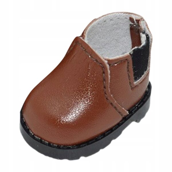 Coppia di scarpe in pelle PU per bambole 17 cm, stile comodo e decorativo