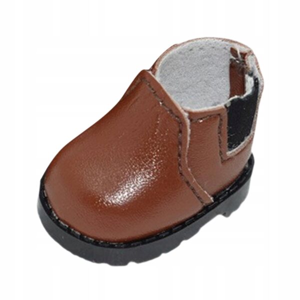 Coppia di scarpe in pelle PU per bambole 17 cm, stile comodo e decorativo