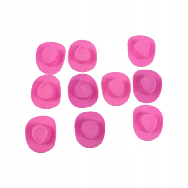 10 rosa Mini-Western-Kowbojskie-Hüte für 12-Zoll-Puppen und Dekorationen