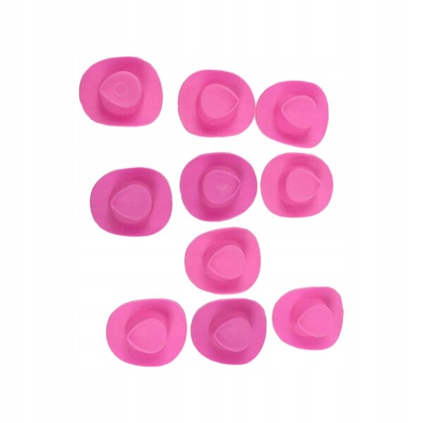 10 rosa Mini-Western-Kowbojskie-Hüte für 12-Zoll-Puppen und Dekorationen