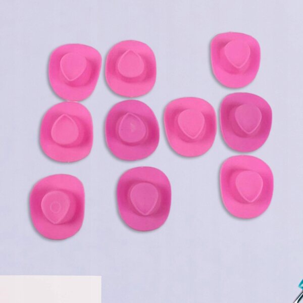 10 rosa Mini-Western-Kowbojskie-Hüte für 12-Zoll-Puppen und Dekorationen