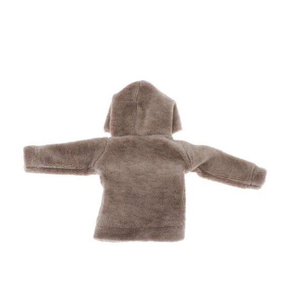 Bluse mit brauner Kapuze für 1/6 BJD Puppen, handgefertigte Kleidung