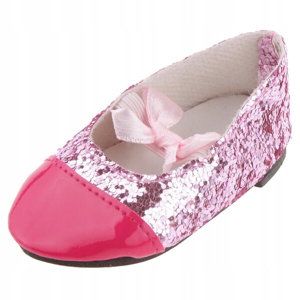 Scarpe rosa con fiocco per bambole da 18 pollici – accessori moda eleganti
