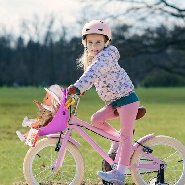 Puppensitz aus Silikon mit Befestigung für Kinderfahrrad, leicht und langlebig