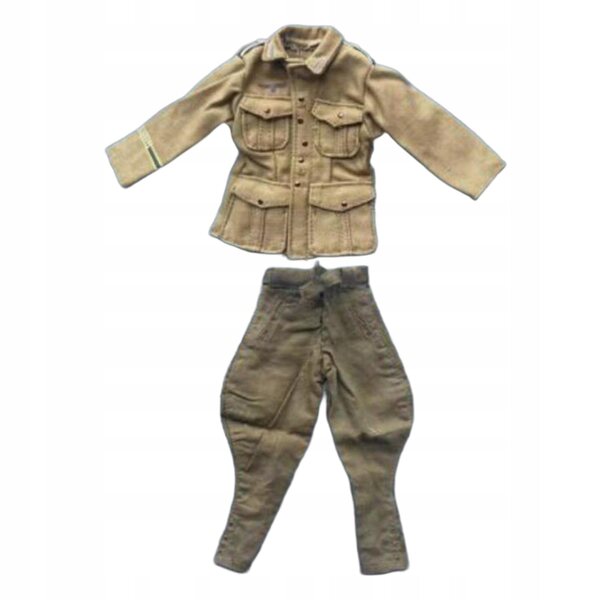 Komplettes Militärbekleidungsset im Maßstab 1:6 mit strapazierfähiger Hose und Jacke