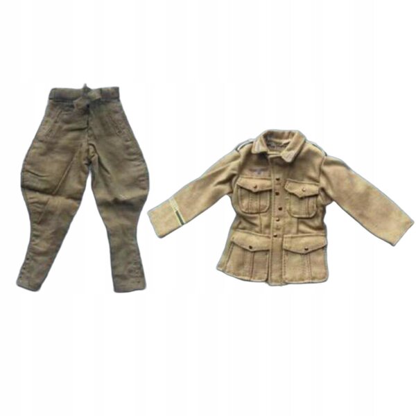 Komplettes Militärbekleidungsset im Maßstab 1:6 mit strapazierfähiger Hose und Jacke