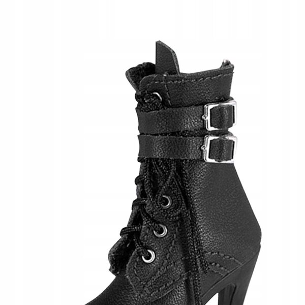 High Heel-Schuhe im Maßstab 1:6 für 12-Zoll-Puppen, schwarzes ABS