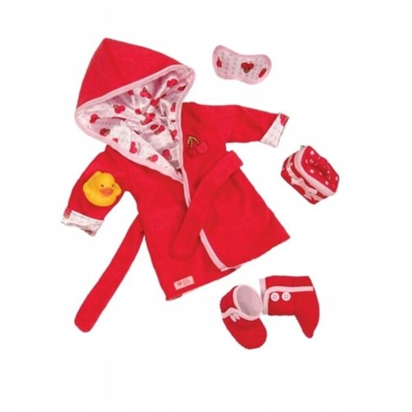 Our Generation Set Abbigliamento Deluxe con Accappatoio e Pantofole per Bambole 46cm
