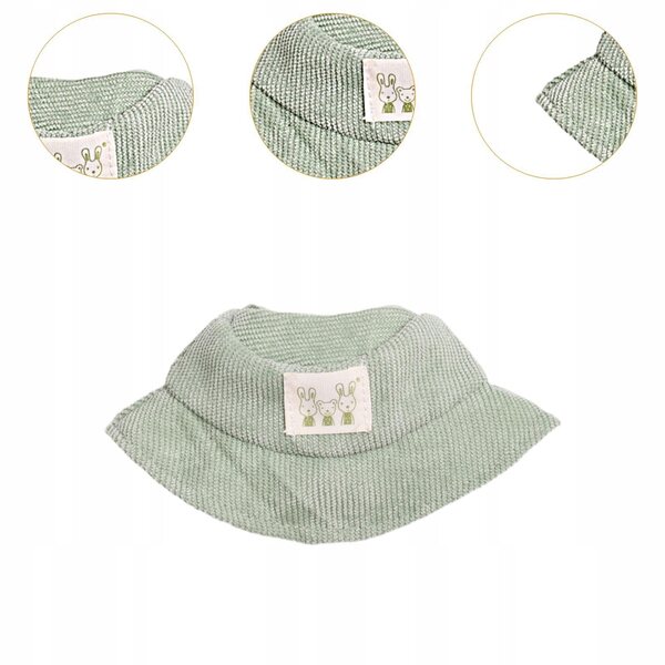 Cappello verde per bambole da 15 cm, accessorio tessile per giochi e collezioni