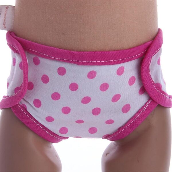Höschen für American Doll 46 cm – gepunktete Unterwäsche für Freizeitkleidung