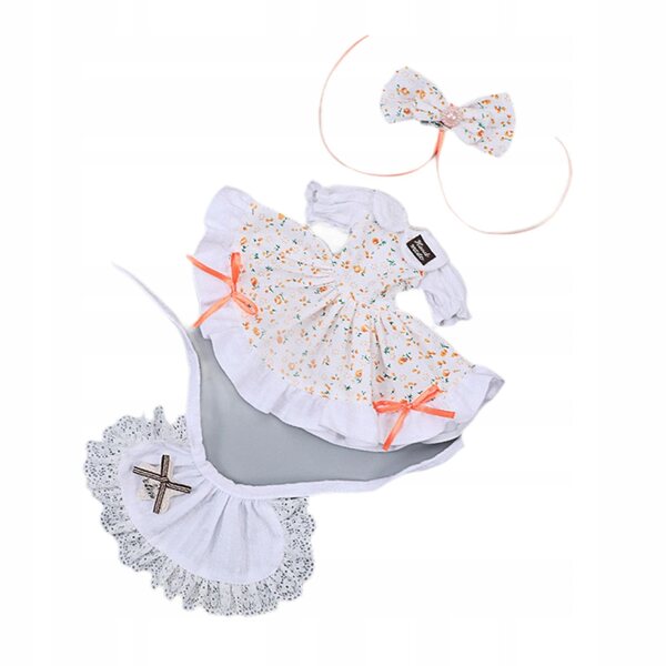 3-teiliges Set 1:6 Puppenkleidung und Zubehör orange 12 Zoll