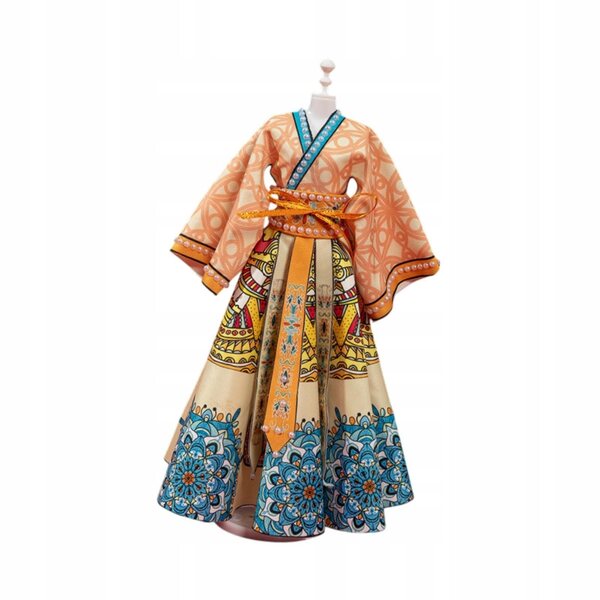 Chinesisches traditionelles Kleid für Prinzessinnenpuppen, DIY-Set für kreatives Spielen
