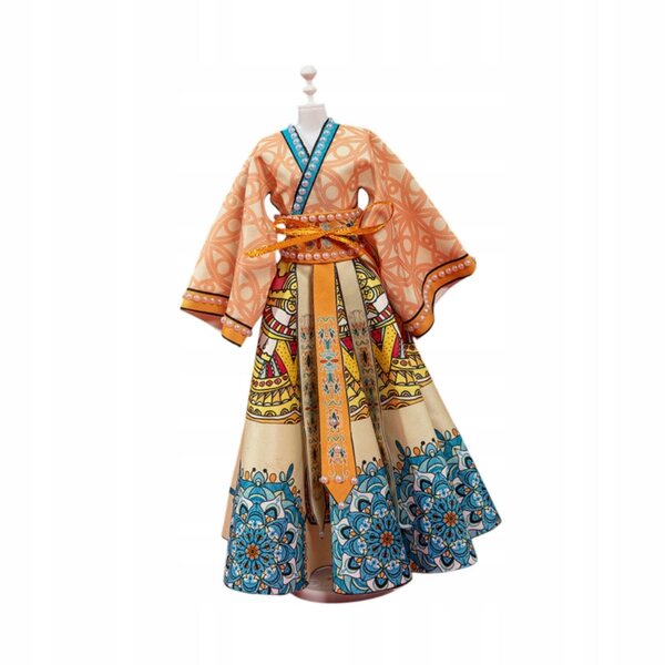 Chinesisches traditionelles Kleid für Prinzessinnenpuppen, DIY-Set für kreatives Spielen