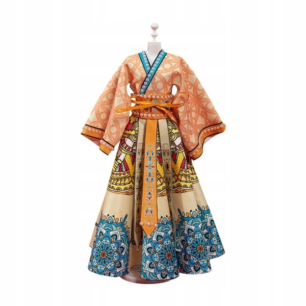Chinesisches traditionelles Kleid für Prinzessinnenpuppen, DIY-Set für kreatives Spielen