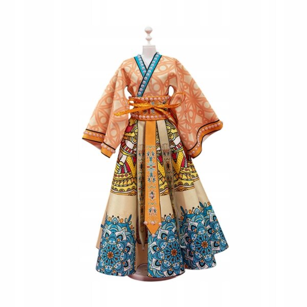 Chinesisches traditionelles Kleid für Prinzessinnenpuppen, DIY-Set für kreatives Spielen