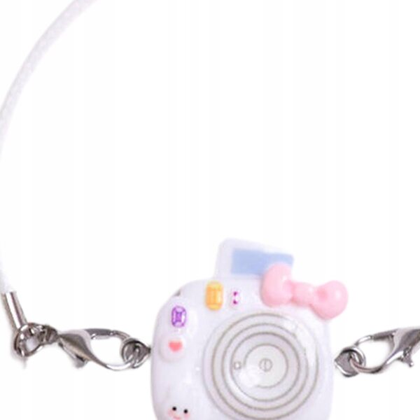 Miniatura fotocamera bianca per bambole 15-17 cm accessorio moda e gioco