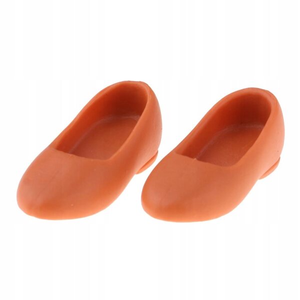 Sandali moda estiva per bambole 1/6 BJD e 12 pollici colore arancione