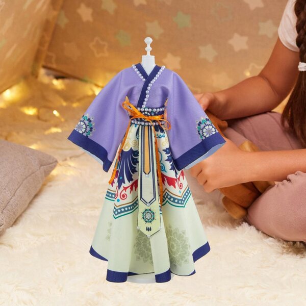 Traditionelles chinesisches Kleid für selbstgemachte Prinzessinnen-Puppen im A4-Format