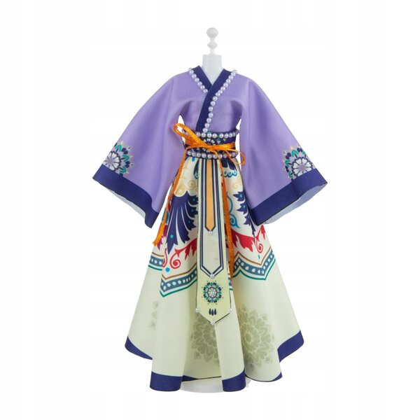 Vestito tradizionale cinese per bambole stile principessa DIY formato A4