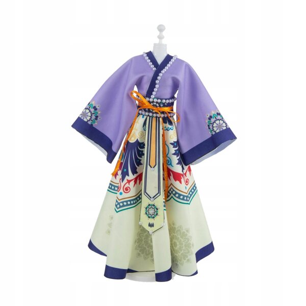 Vestito tradizionale cinese per bambole stile principessa DIY formato A4