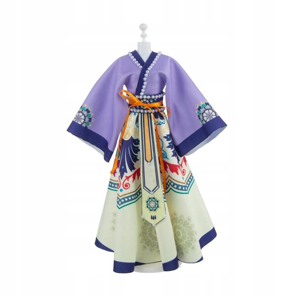 Vestito tradizionale cinese per bambole stile principessa DIY formato A4