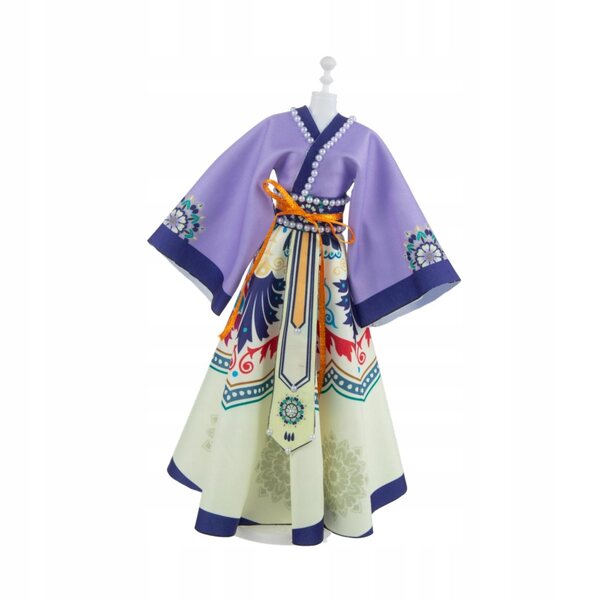 Vestito tradizionale cinese per bambole stile principessa DIY formato A4