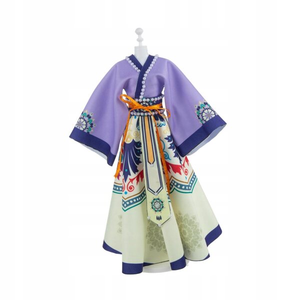 Vestito tradizionale cinese per bambole stile principessa DIY formato A4