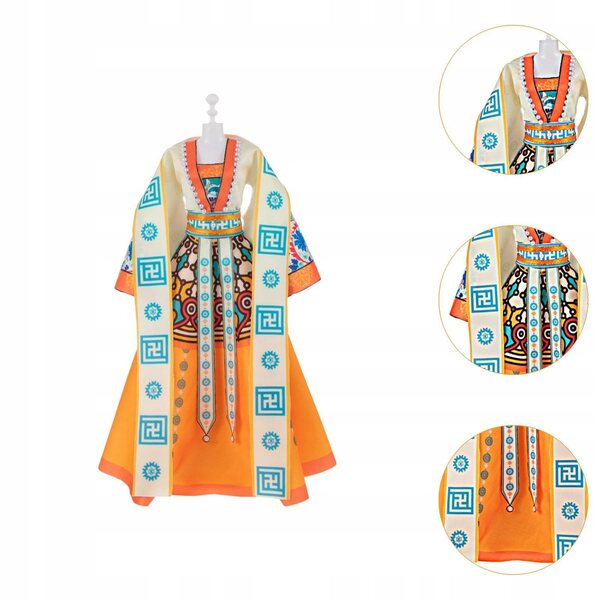 Chinesisches traditionelles Kleid für Prinzessin-Puppe, DIY-Set für Cosplay und Foto