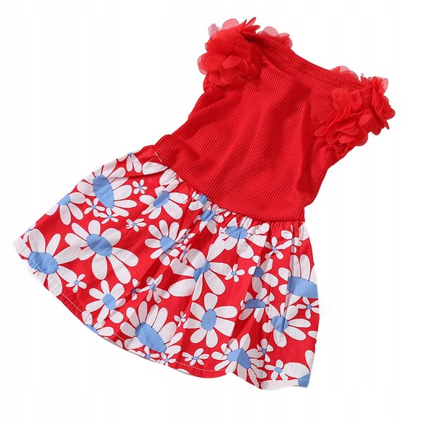 Hunde-Sommerkleid, weiche, atmungsaktive und leichte und stilvolle Sommerkleidung
