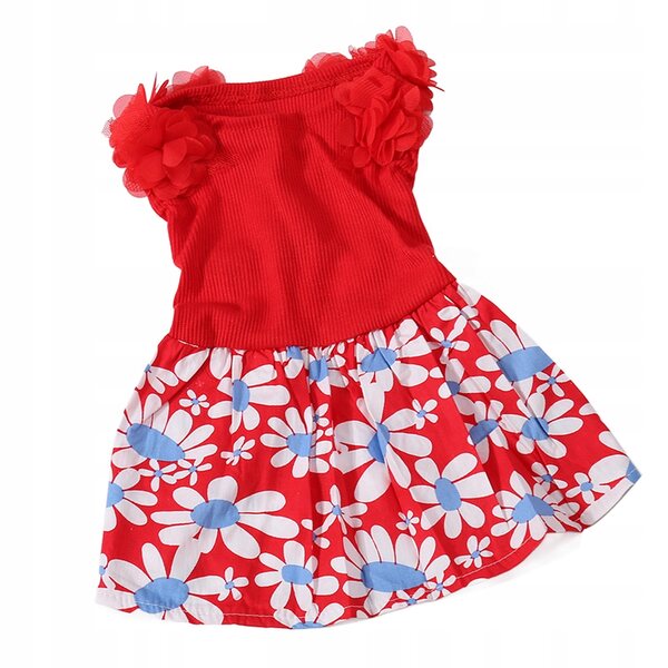 Hunde-Sommerkleid, weiche, atmungsaktive und leichte und stilvolle Sommerkleidung