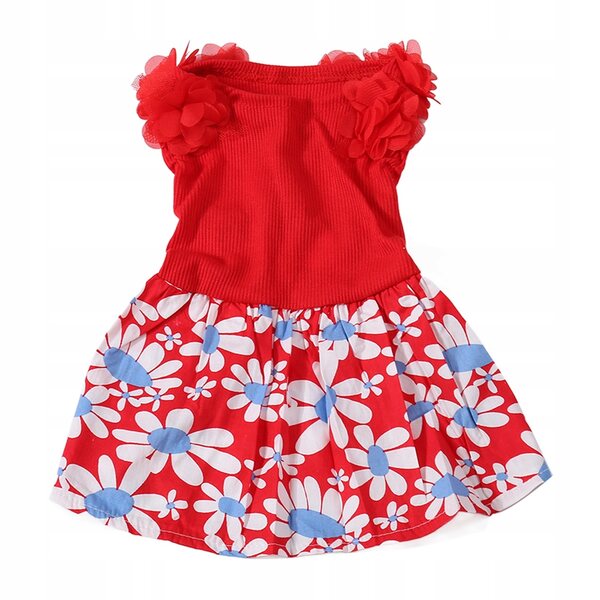 Hunde-Sommerkleid, weiche, atmungsaktive und leichte und stilvolle Sommerkleidung