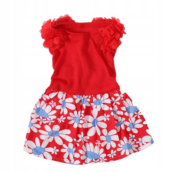 Hunde-Sommerkleid, weiche, atmungsaktive und leichte und stilvolle Sommerkleidung