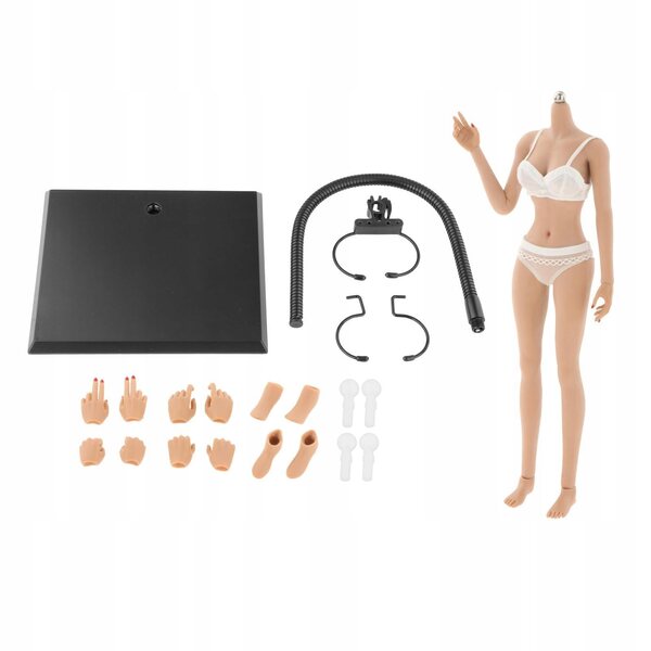 Modello corpo femminile 1:6 senza testa con parti mobili e accessori inclusi