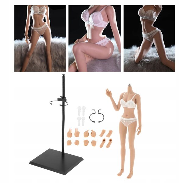 Modello corpo femminile 1:6 senza testa con parti mobili e accessori inclusi