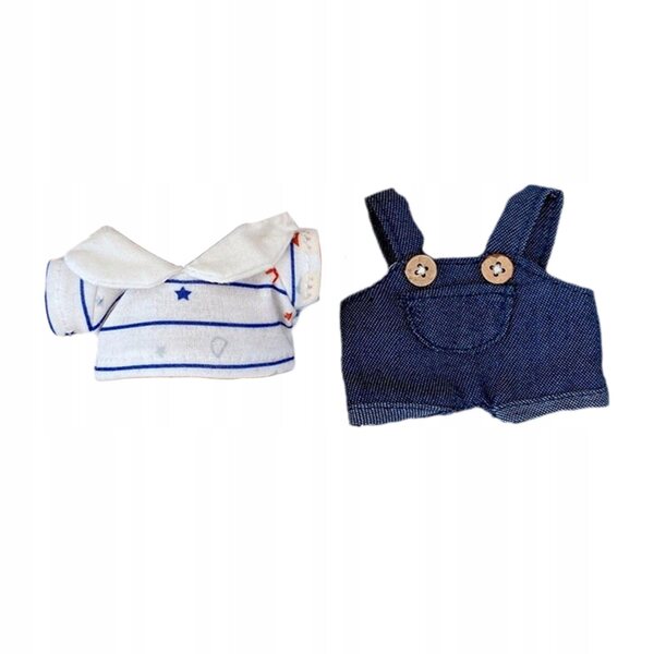 Spodnie con Sospensori e T-shirt per Bambole 15 cm - Abbigliamento Giocattolo Educativo