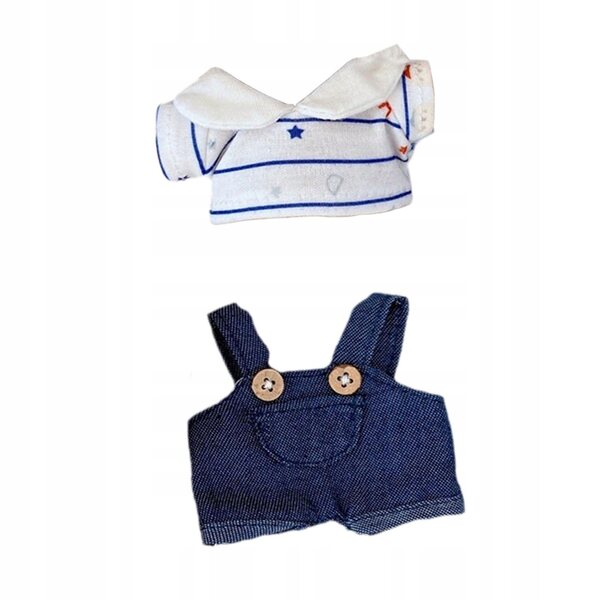 Spodnie con Sospensori e T-shirt per Bambole 15 cm - Abbigliamento Giocattolo Educativo